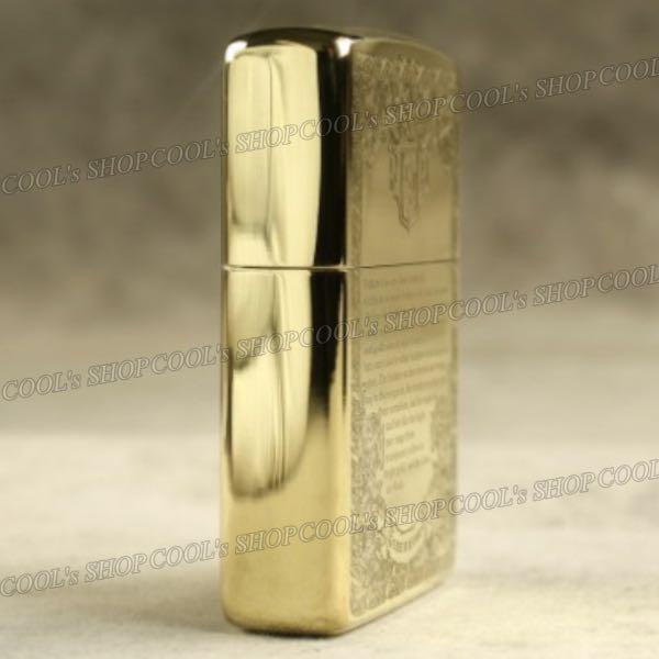 As is For Parts Griffin full surface processing oil lighter ZORRO gold zippo