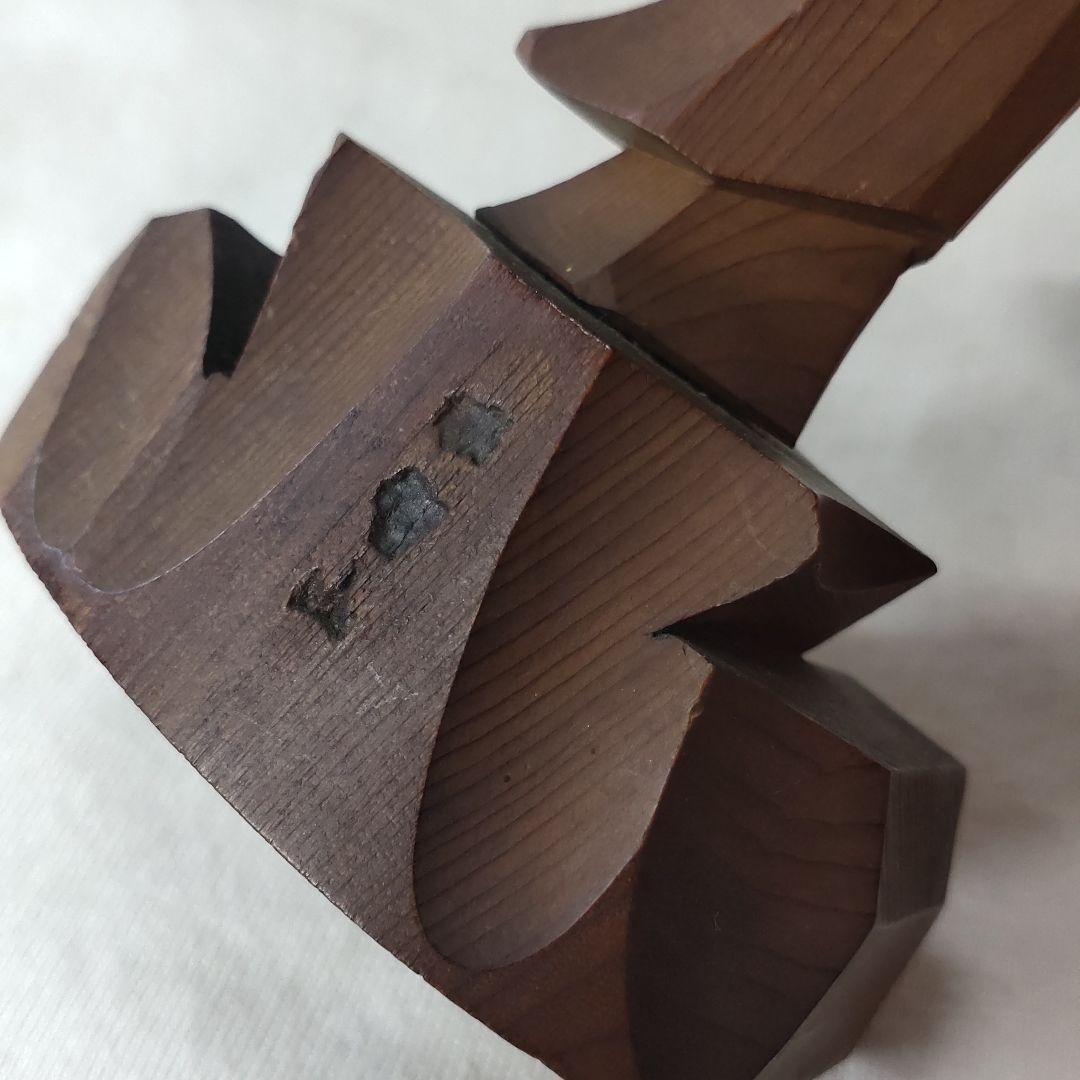 BUTUZOU WOOD hand made Base width: about 7 x 3.5 cm・Height: Approximately 15cm