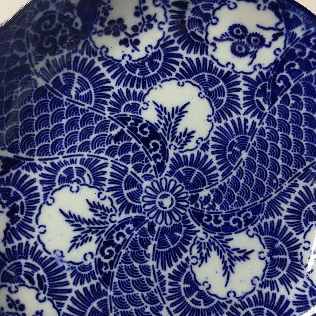 Koimari ware dyed Kuai plate Namasu plate Japanese antique