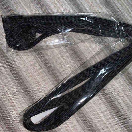 Unused pure silk mourning dress obijime black black