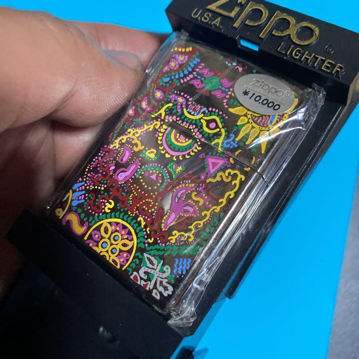 As is For Parts Zippo  hide super rare paisley pattern oil lighter
