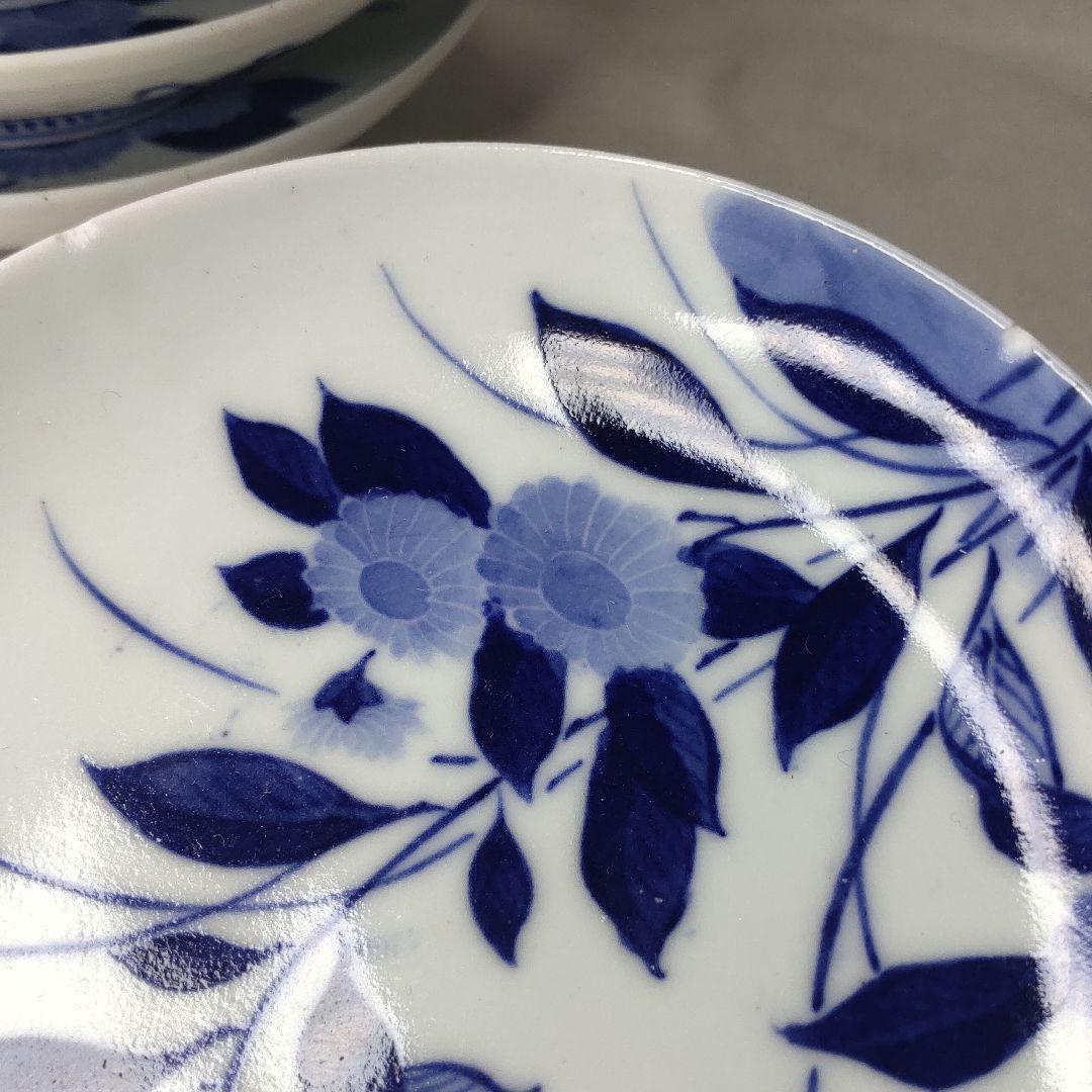 Nabeshima ware dyed small plate 4 pieces hand-painted late