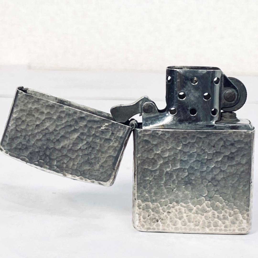 As is For Parts Zippo hammer tone sterling silver