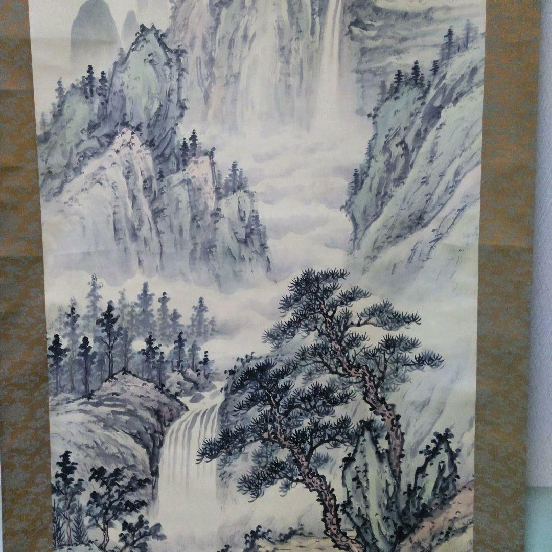 Hanging scroll color Sansui