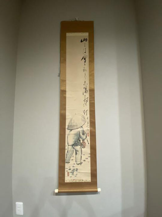 Kakejiku Hanging Scroll Kasa Jizo Kasajizo disposal A-3
