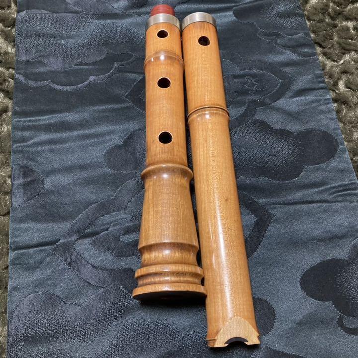 Shakuhachi Tozan-ryu 1-shaku 8-sun pipe Intermediate silver-wrapped woodwind