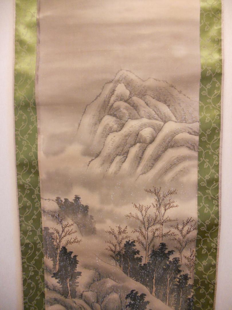 Kakemono Kageume Fuyusansui Kinumoto Rare Axis Tea Utensils Kakemono JAPAN