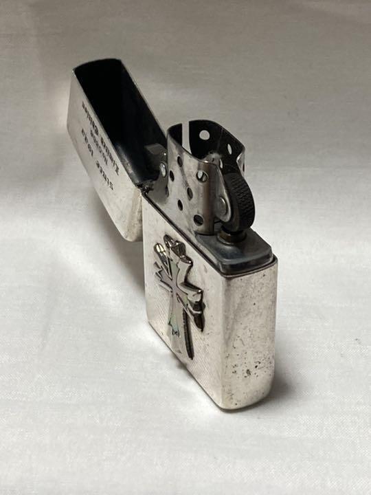 As is for parts Zippo lighter used cross since 1933 serial number 0358