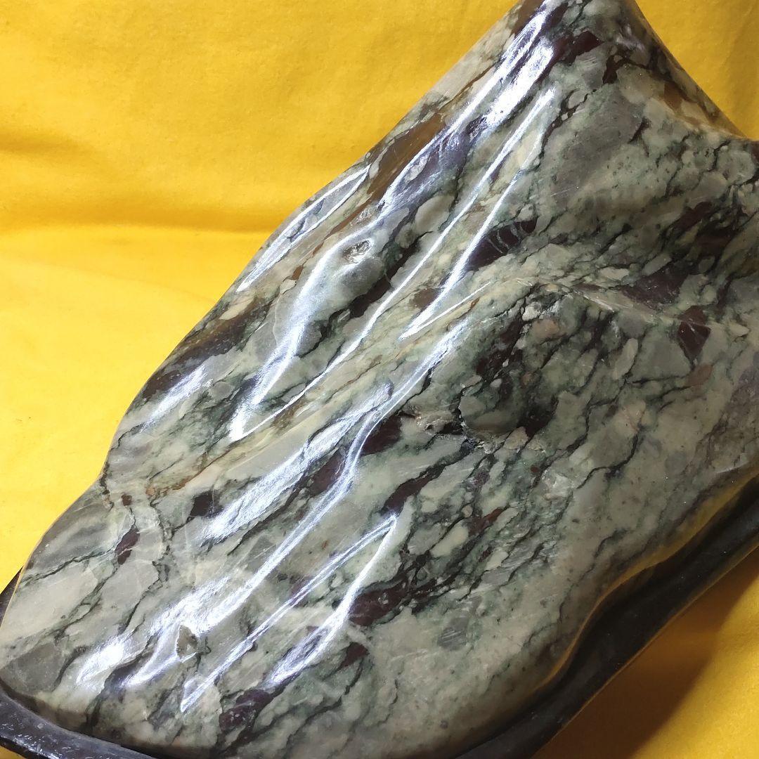 Natural stone figurine with a stand from Hokkaido Power stone