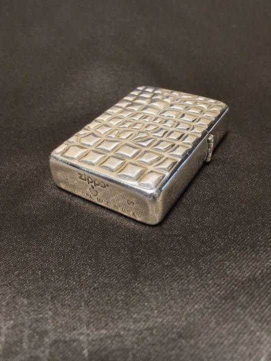 As is For Parts Zippo Armor Crocodile Embossed Lighter Crocodile Leather Crocodi