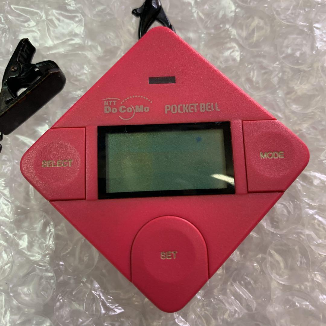As is For Parts Rare docomo pager Parphy V pink electrification confirmed pager