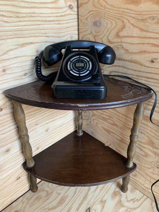 As is For Parts Black telephone Showa retro