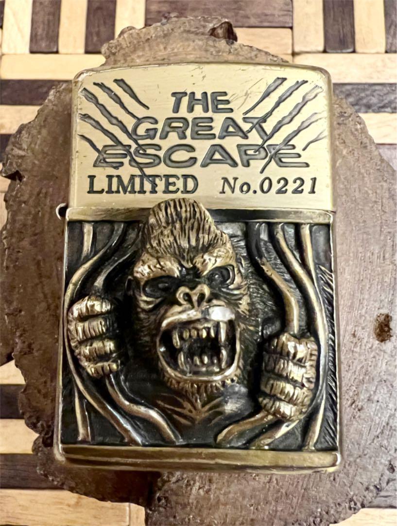 As is For Parts Zippo Great Escape Metal Gorilla 3D Lighter