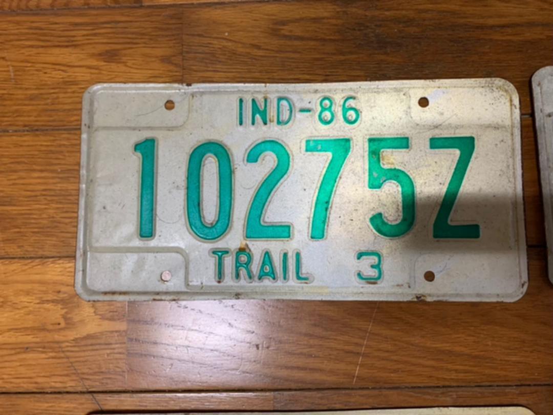 American military car license plate