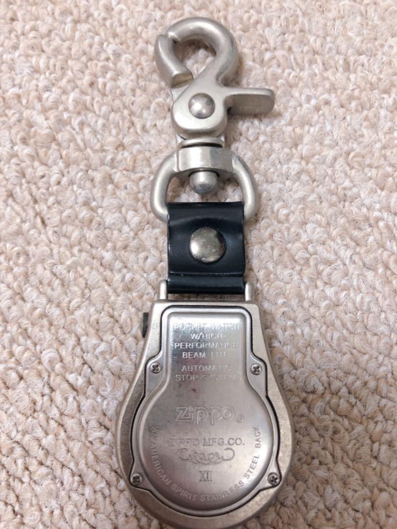 as is for parts ZIPPO pocket watchWith analog clock light function