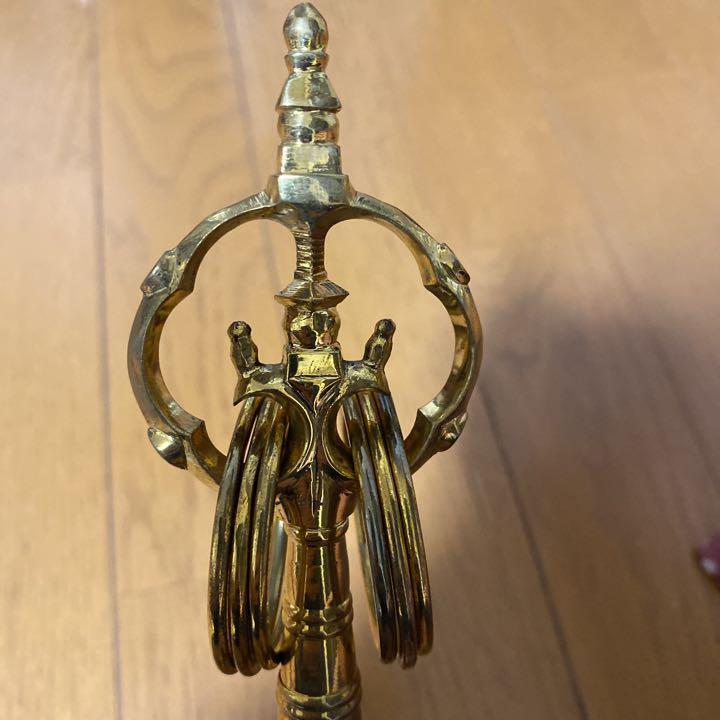 Six-wheeled Shakujo Eighty-eight temples Buddhist altar fittings