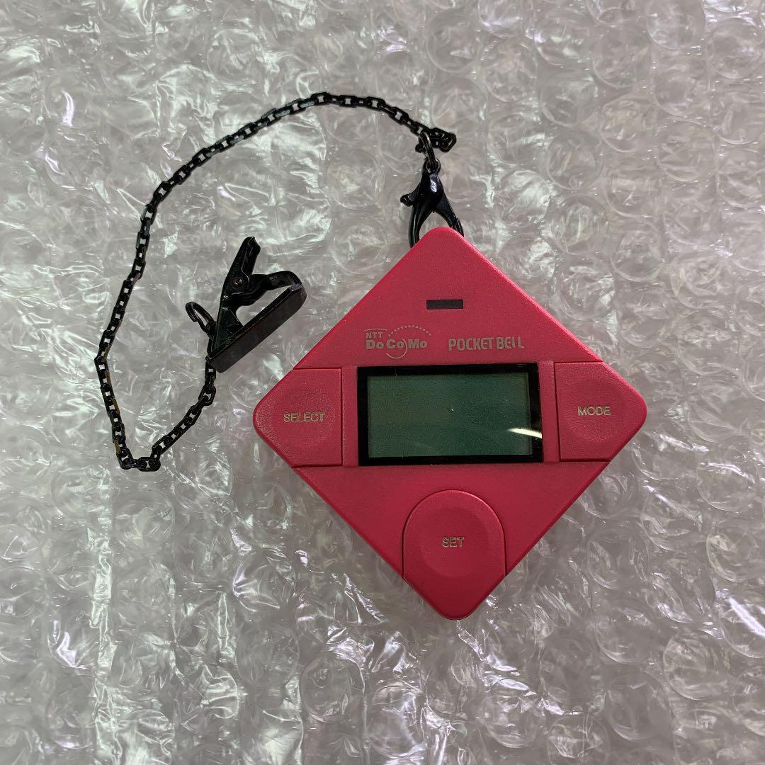 As is For Parts Rare docomo pager Parphy V pink electrification confirmed pager