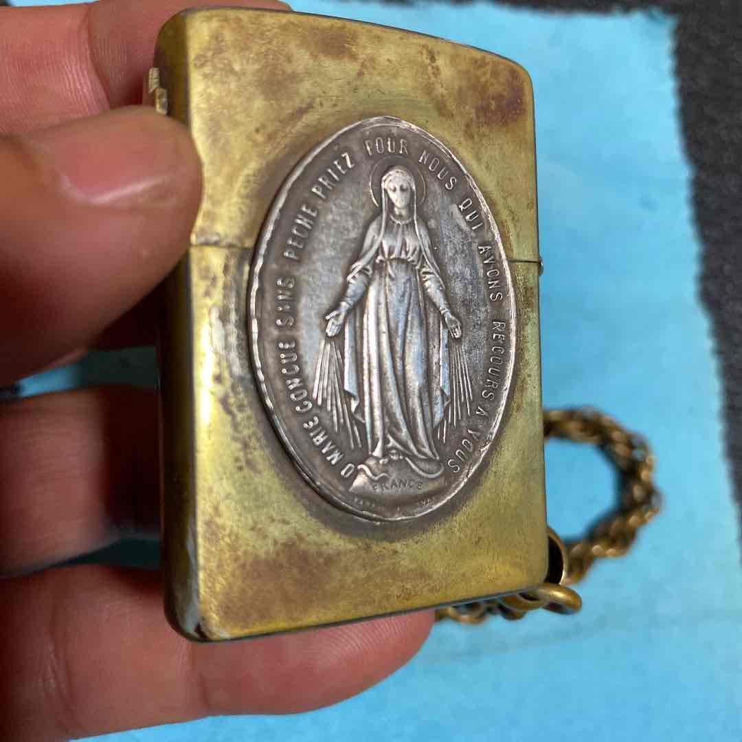 As is for Parts zippo custom Maria cross peace oil lighter