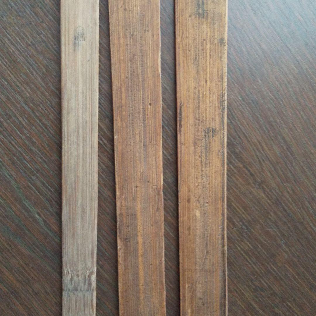 Two types of bamboo rulers Showa Retro Antique