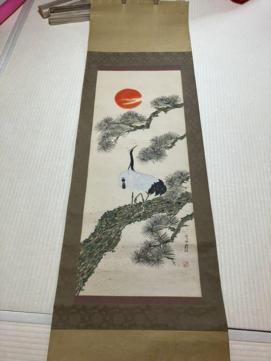 Hanging scroll Shinsaku handwriting JAPAN
