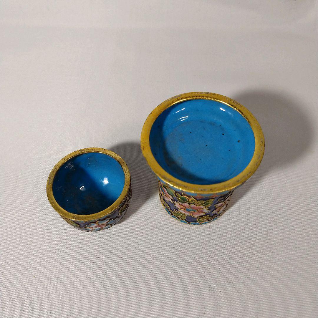 Cloisonne ware Kogo toothpick holder accessory case