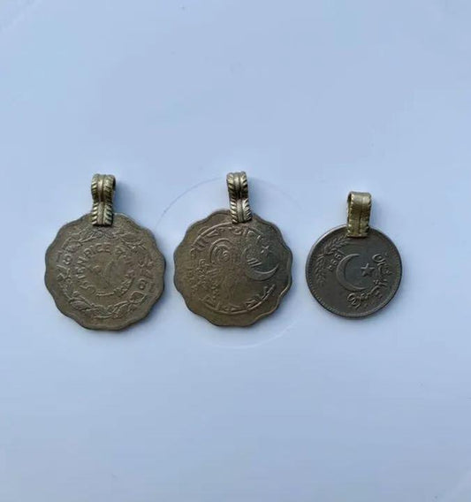 Pakistan Coin Necklace Top 3 Pieces Set