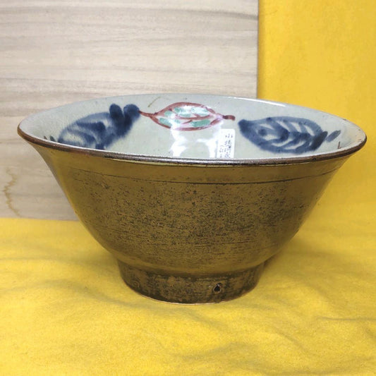 Tsuboya ware Kobashigawa Eisho Nioh kiln bowl Ryukyu ceramics