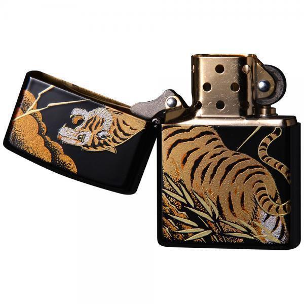 As is For Parts new maki-e ZIPPO tiger URUSHI TOKUGAWA