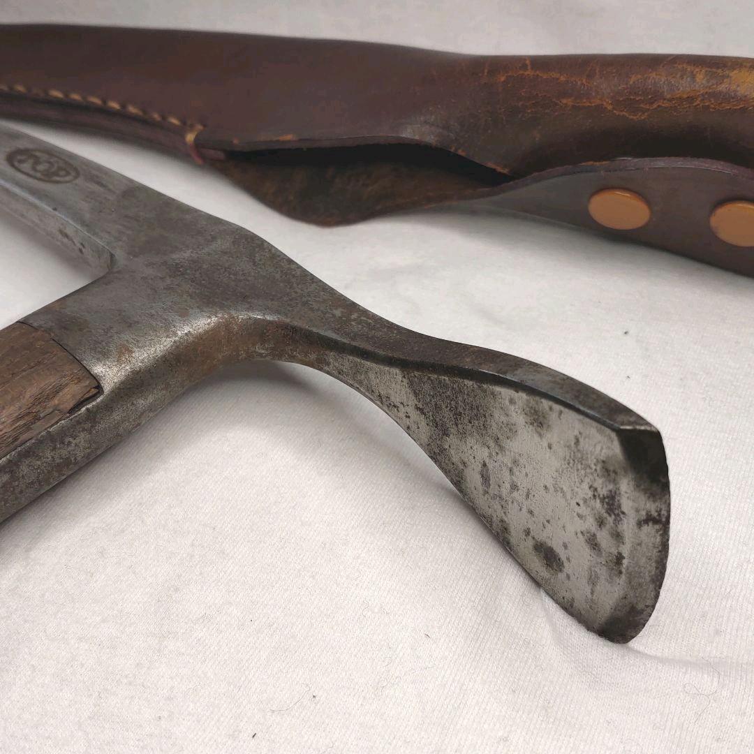 Ice ax ice ax with genuine leather cover TOP Inscription