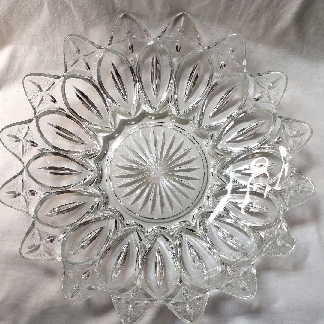 Glass ball Showa retro salad ball Fruit plate Free shipping from the old family