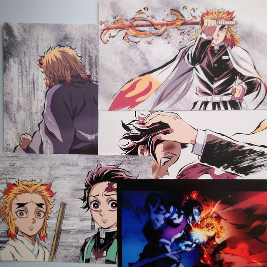 KIMETUNOYAIBA KIMETU Complete Works Postcard Rengoku Anjuro 5 piece set
