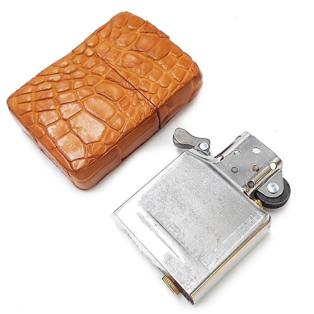 As is For Parts Unused Hatari Leather Wallet Workshop Zippo Oil Lighter