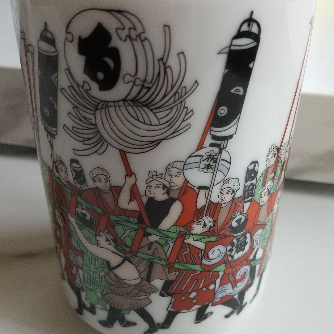 Shrimp shop fire extinguisher teacup unused Edo firefighting