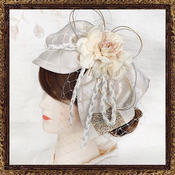 [Photograph! White x Gold] Seijin-shiki Furisode Hair Ornament Wedding