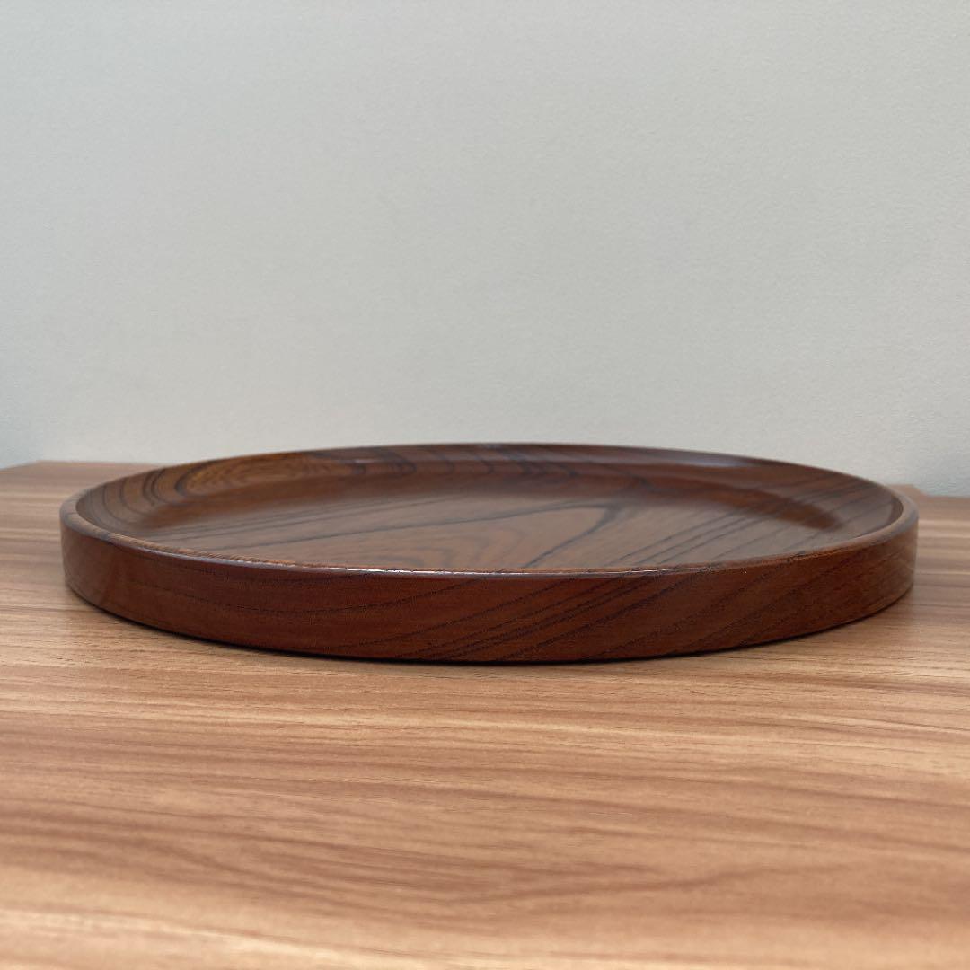 Obon tray Urushi Natural wood Key Odawara Made in Japan