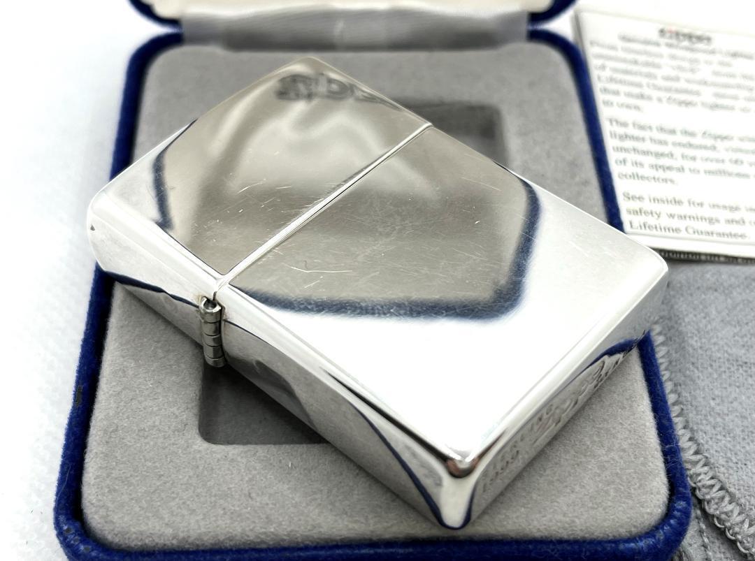 As is For Parts Super Good Condition Zippo 1999 Sterling Silver Pure Silver Ligh