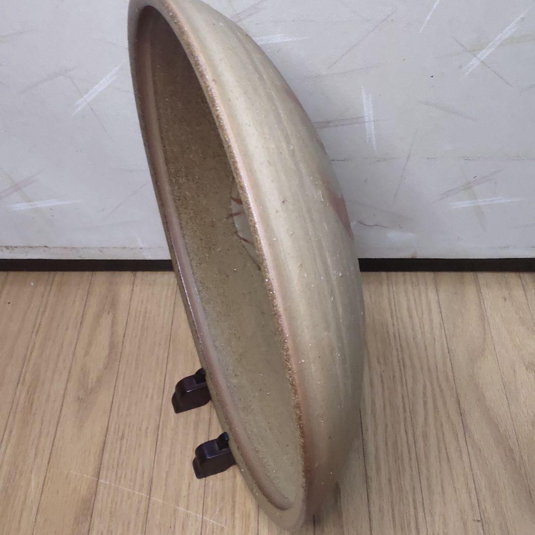 Bizen ware large bowl Ceramics Writer's scarlet sash figurine with