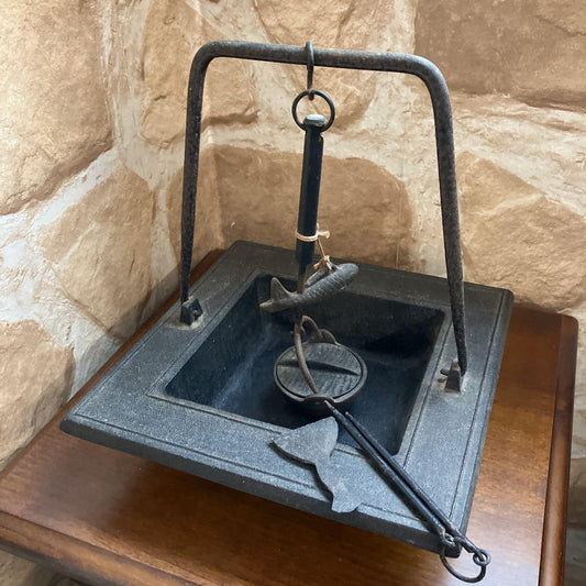 Nambu Ironware Irori Furnace Jizai kagi Hook Ashtray
