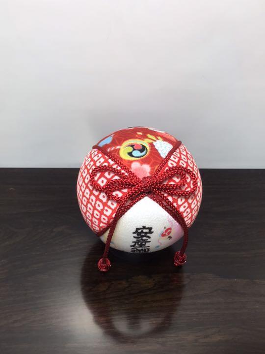 Temari Interior decoration  gift  Amulet for easy delivery Red
