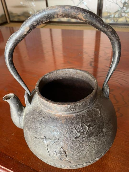 Teapot Tea Kettle Tatsubin iron kettle Kyoto iron kettle Ryubundo-zukuri