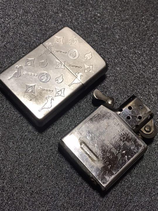 As is for parts Zippo lighter windy monogram pattern serial number 0080