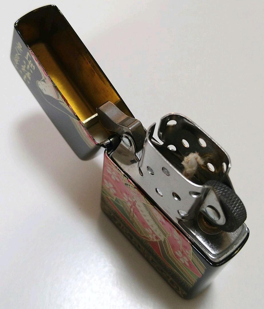As is For Parts Unused Zippo lighter Hyakunin Isshu Ono Komachi real lacquer rea