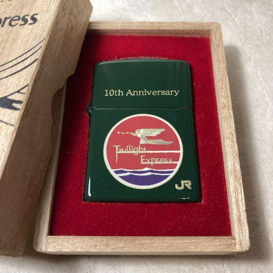 As is For Parts Zippo Twilight Express 10th Anniversary URUSHI KIRIBAKO