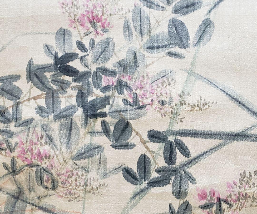 Hanging scroll [Hagi ni Tsuki] Okumura Sekiran 2533 Autumn season  JAPAN