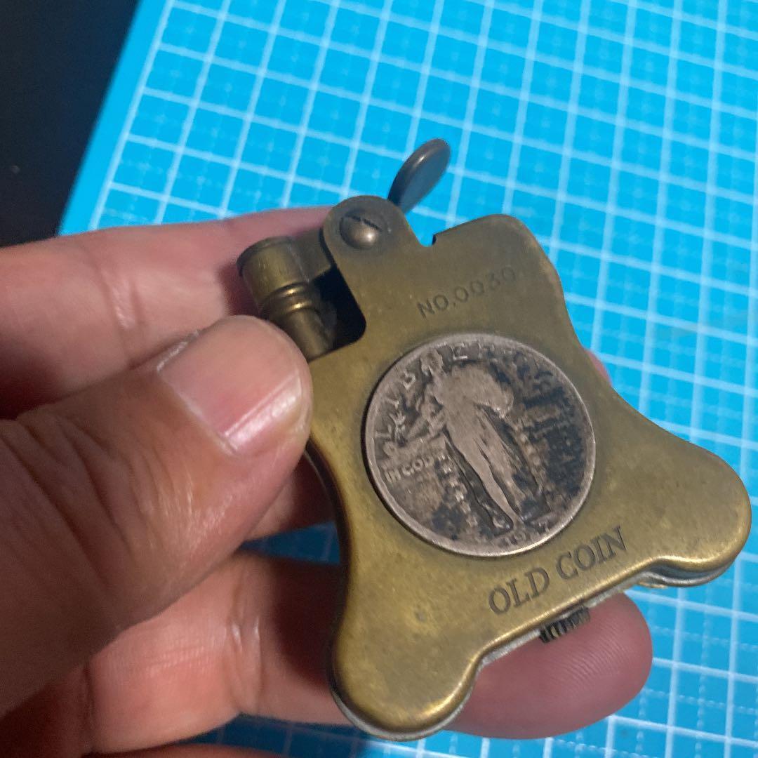 As is for Parts Ronson limited edition old coin oil lighter