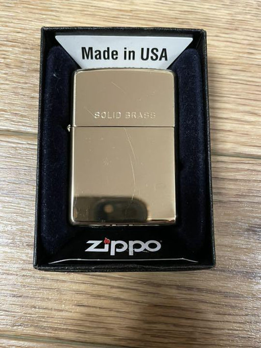 As is for parts ZIPPO lighter Solid brass with case