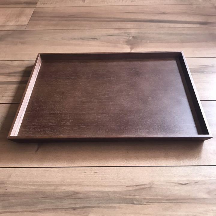 Set of 4 wooden trays Wooden trays Obon Meal tray Stacking plates