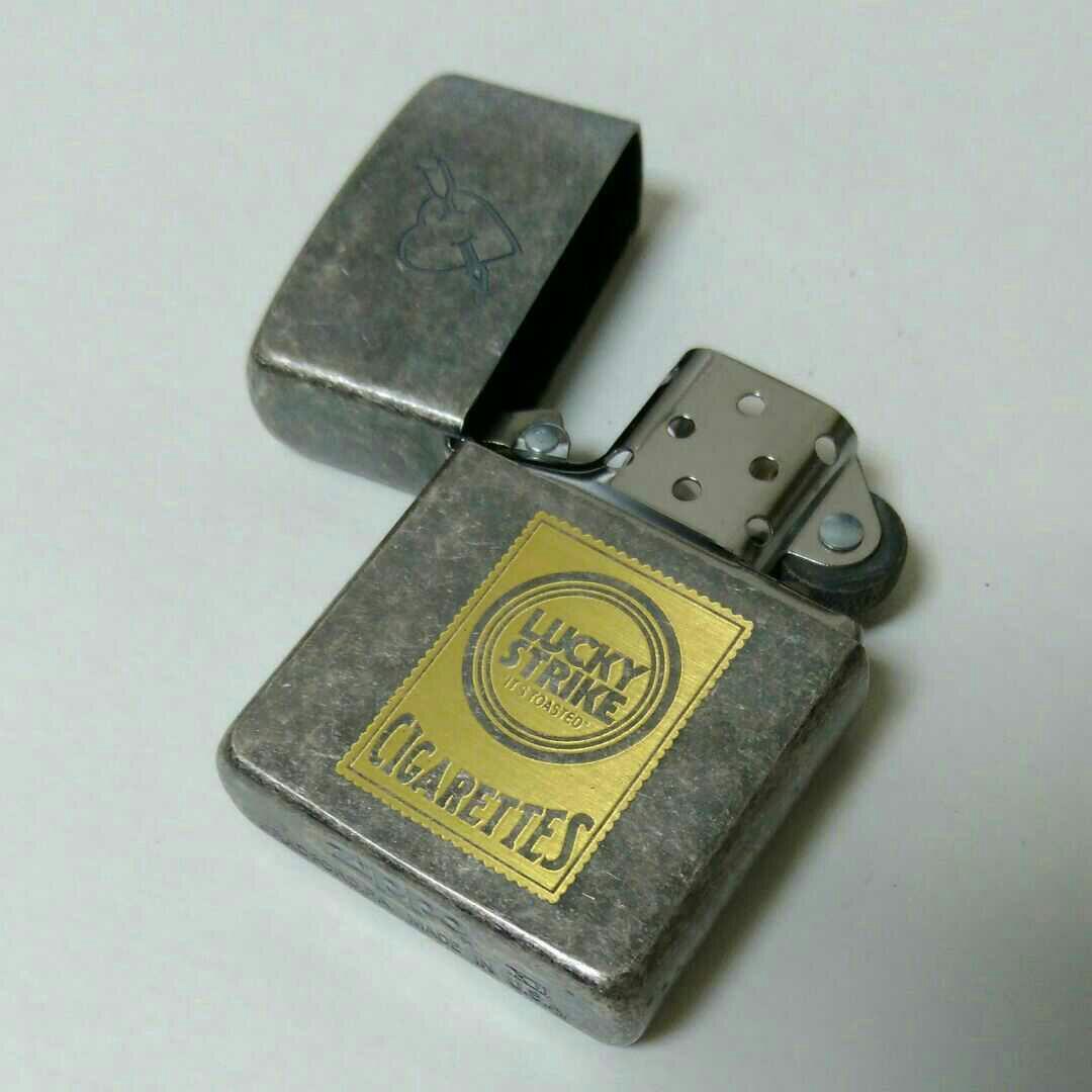 As is For Parts ZIPPO '96 LUCKY STRIKE HEART & ARROW