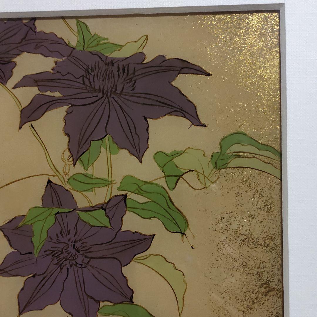 Maki-e lacquer frame Maki-e artist Teruji Tsuji's work Kagawa lacquer