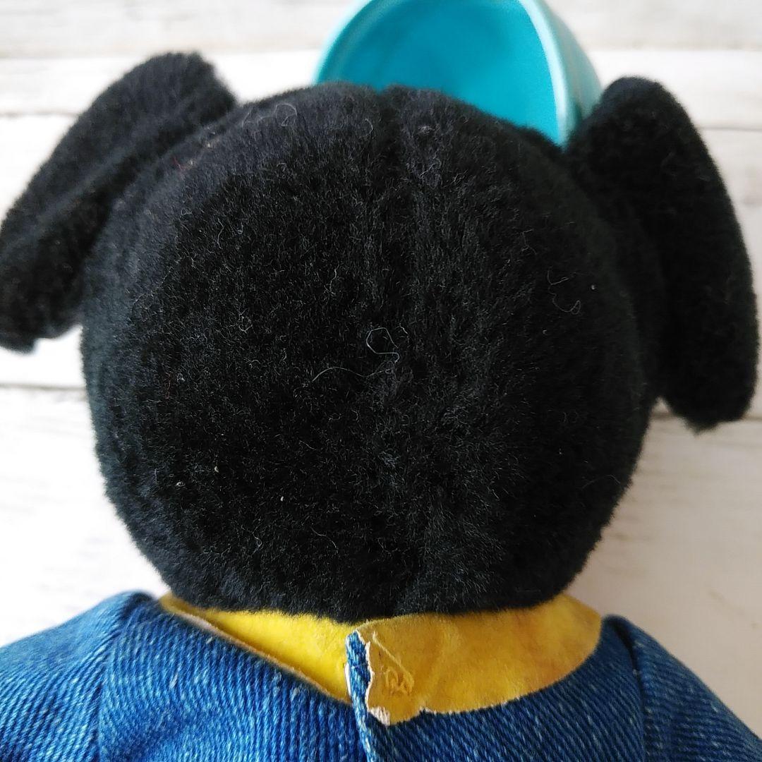 Retro Young Epoch Disneyland Helmet Mickey Plush Toy